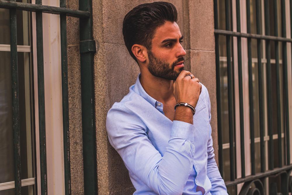 Brachelet White and silver